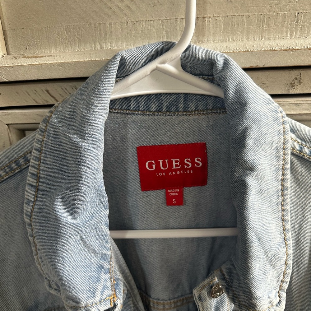 GUESS Light Blue Denim Jacket - Picture 3 of 3